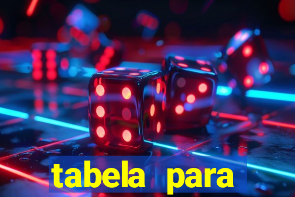 tabela para misturar cores